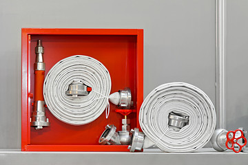 Image showing Fire hose equipment