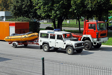 Image showing Rescue vehicles