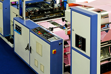 Image showing Plastic bags machinery