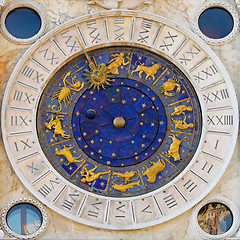 Image showing Zodiac clock