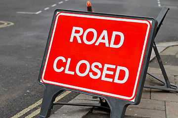 Image showing Road closed