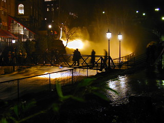 Image showing Waterfall in the dark