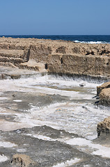 Image showing Ancient salt pans, Akrotiri, Crete