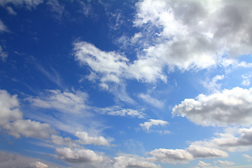 Image showing blue sky with clouds