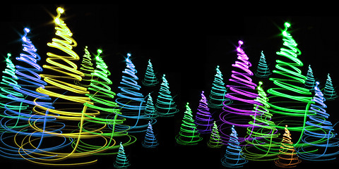 Image showing christmas forest