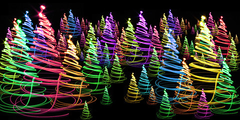 Image showing christmas forest