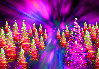 Image showing christmas forest