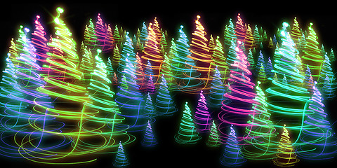 Image showing christmas forest