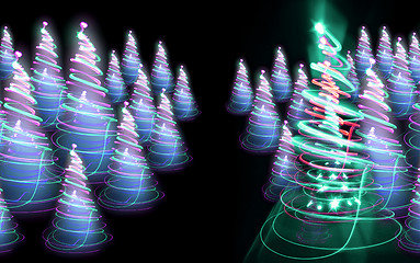 Image showing christmas forest