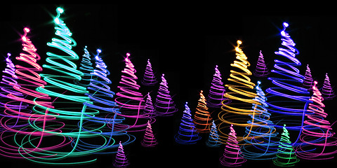 Image showing christmas forest