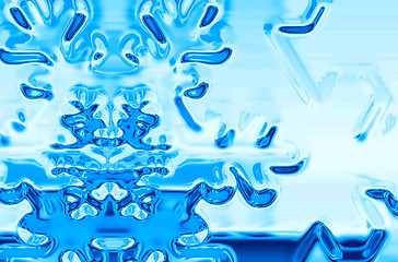 Image showing color snowflakes background