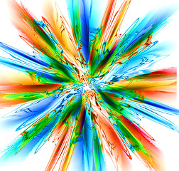 Image showing rainbow explosion