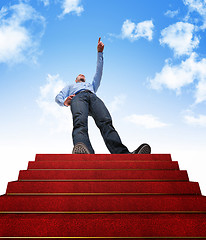 Image showing stair to success