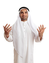 Image showing Arab man in praise or worship