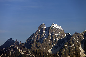 Image showing Mt. Ushba, Caucasus Mountains, Georgia.