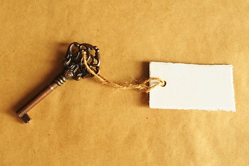 Image showing key with blank label