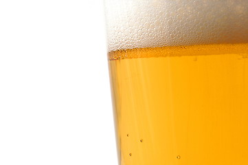 Image showing glass of beer isolated on white background