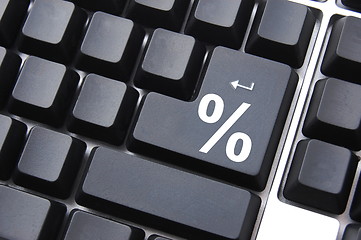 Image showing percent symbol on key