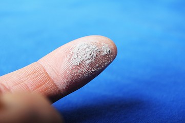 Image showing dust and finger