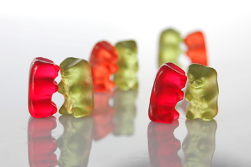 Image showing gummy bears dancing at a party