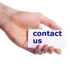 Image showing contact us