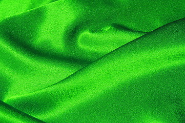 Image showing green satin background