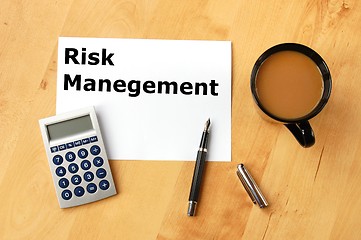 Image showing risk management