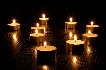 Image showing romantic candle light