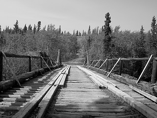 Image showing Historic bridge in the Yukon, Canada
