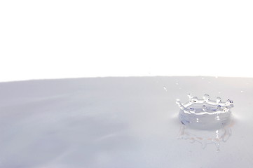 Image showing water drop isolated on white 