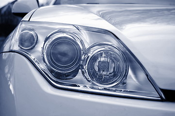 Image showing headlight of a car