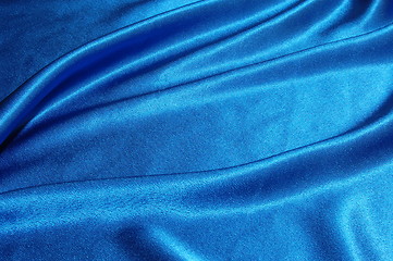 Image showing blue satin background