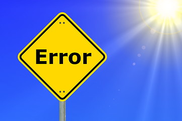 Image showing computer error