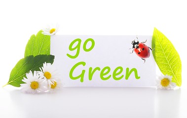 Image showing go green