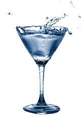 Image showing glass of water with splash
