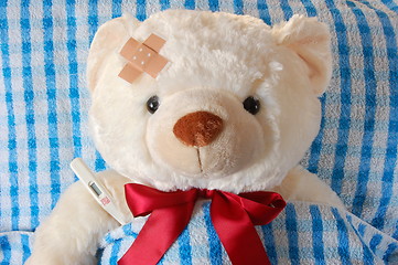 Image showing sick teddy bear