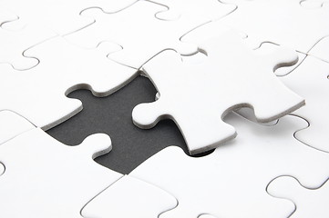 Image showing abstract jigsaw puzzle background