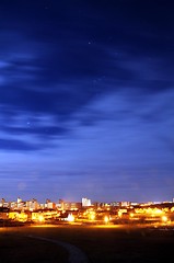 Image showing skyline at night