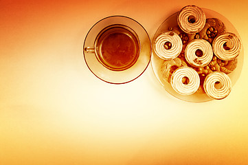 Image showing Cookies and coffee