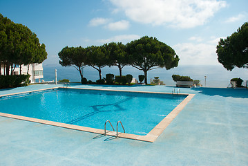 Image showing Ocean view pool