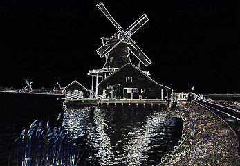 Image showing Holland Windmill Lines