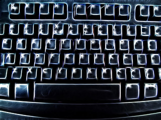 Image showing Abstract Artistic Computer Keyboard Representation