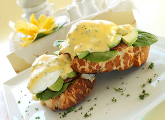 Image showing Eggs Benedict