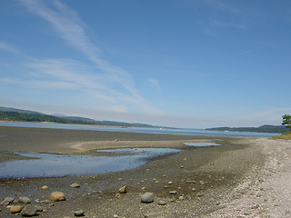 Image showing Empty and rocky estuary, Vancouver Island