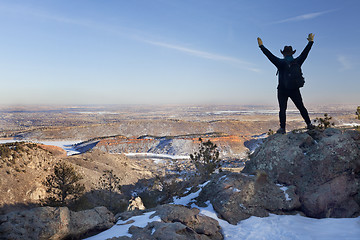 Image showing winter hiking in Colorado