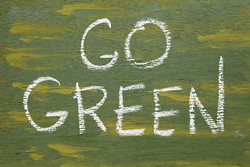 Image showing go green sign