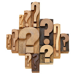 Image showing question mark abstract