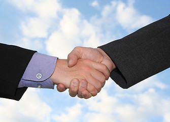 Image showing business handshake