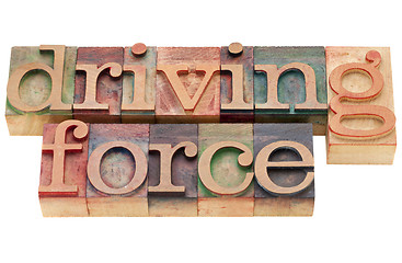 Image showing driving force phrase