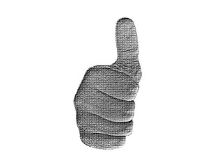 Image showing Thumb-Up Hand on White